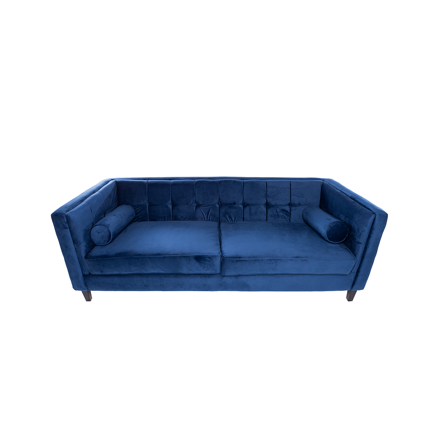 Sofá de 3 plazas terciopelo Oscar - Azul - Tugow