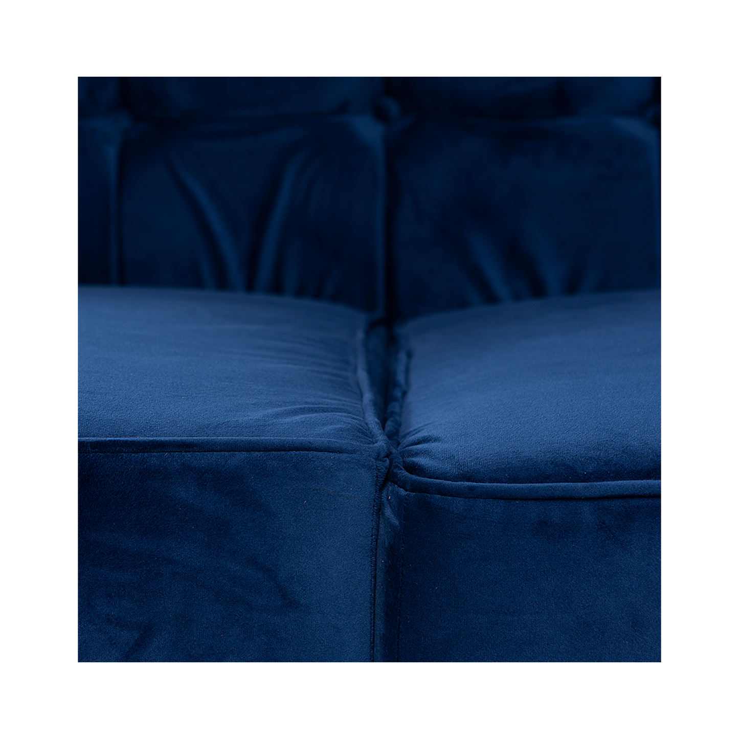 Sofá de 3 plazas terciopelo Oscar - Azul - Tugow