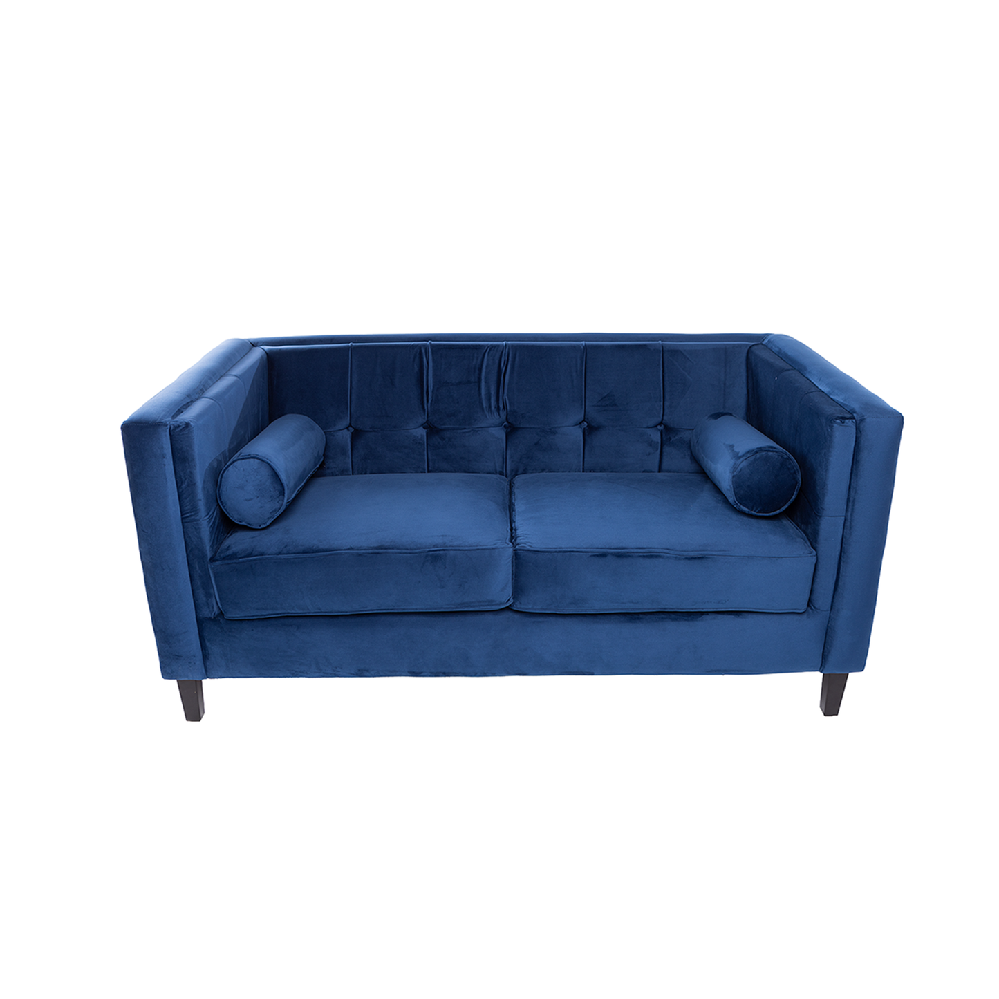 Sofá de 2 plazas terciopelo Oscar - Azul - Tugow