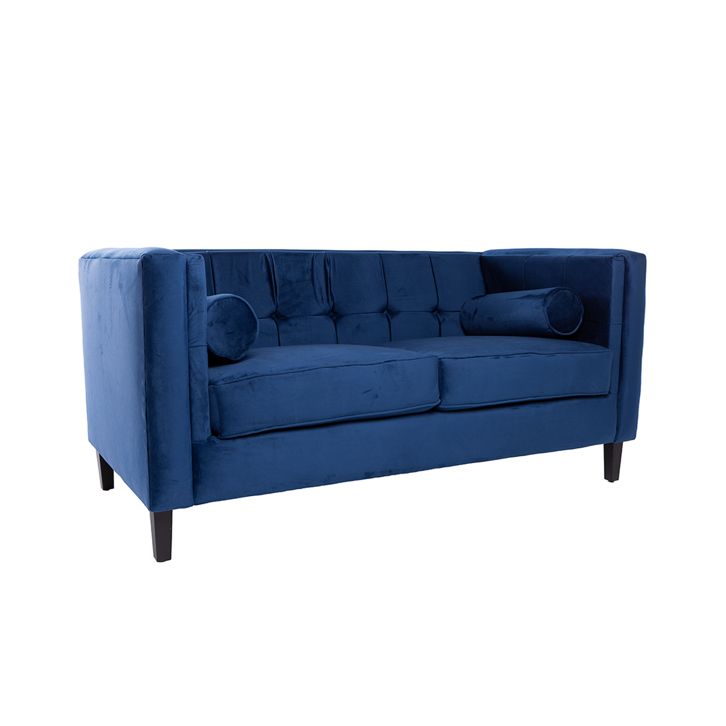 Sofá de 2 plazas terciopelo Oscar - Azul - Tugow