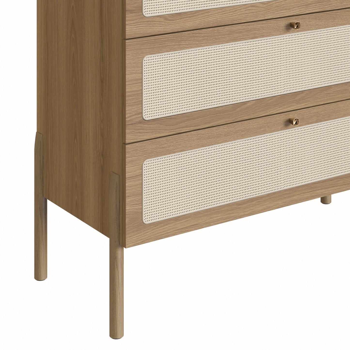 Cajonera Ananda - Beige y Madera - Tugow