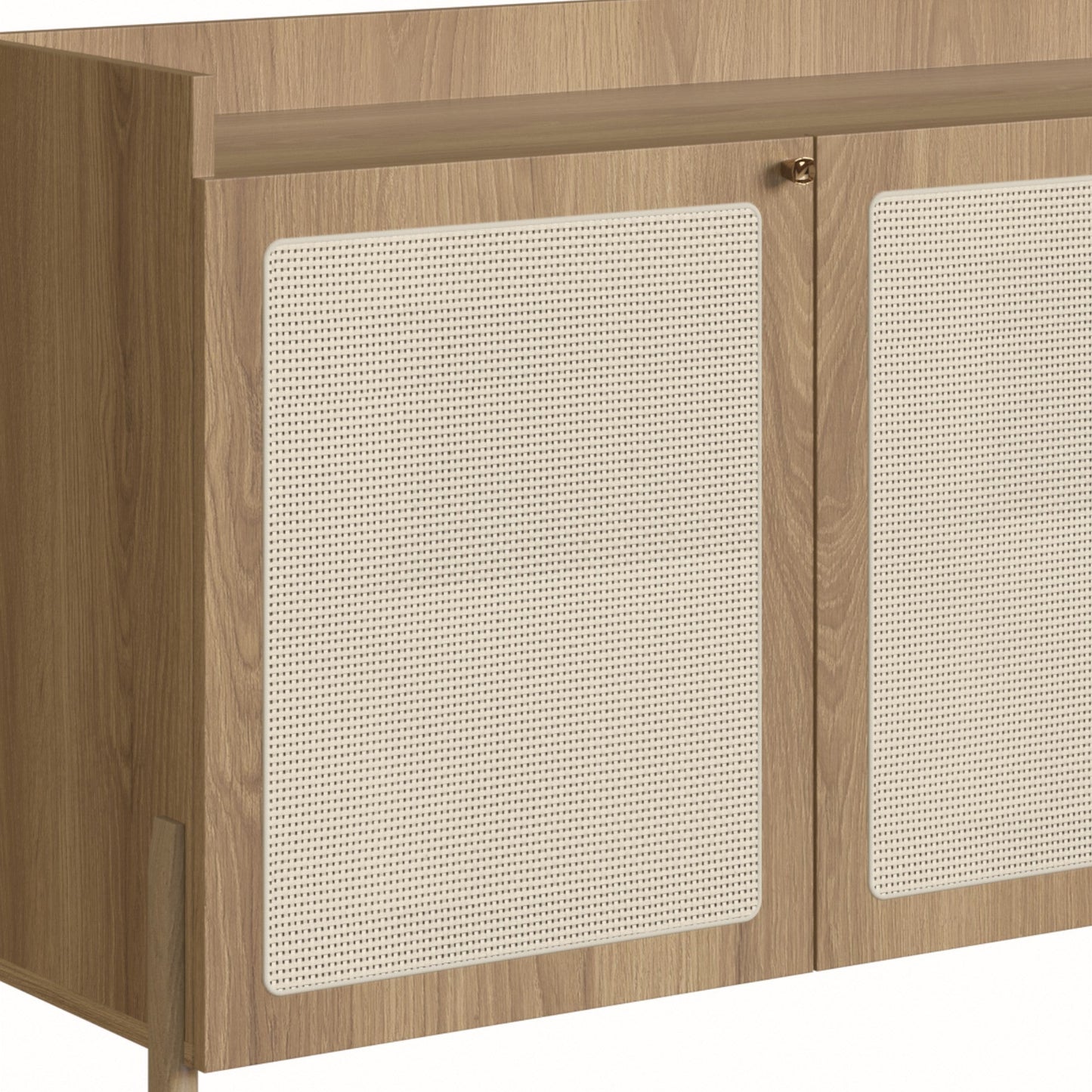 Credenza Ananda - Beige y Madera - Tugow