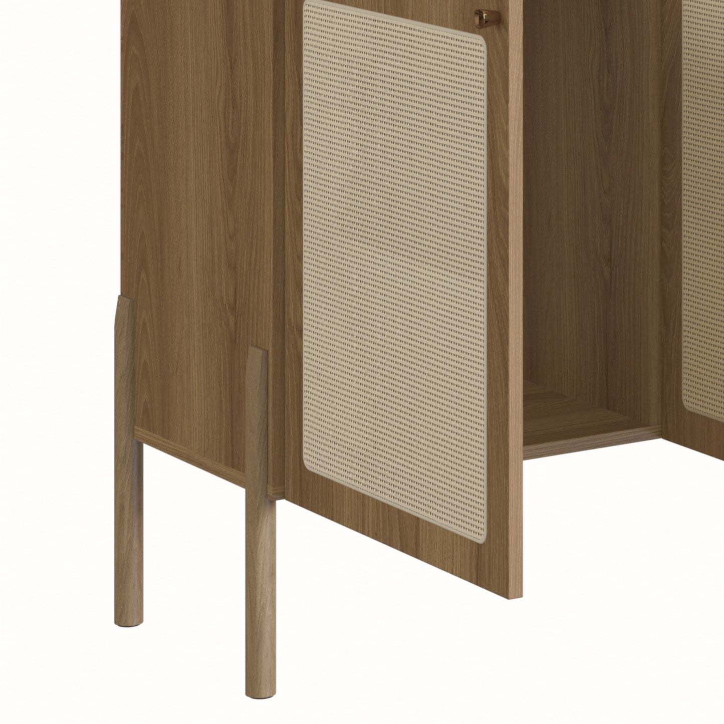 Credenza Ananda - Beige y Madera - Tugow