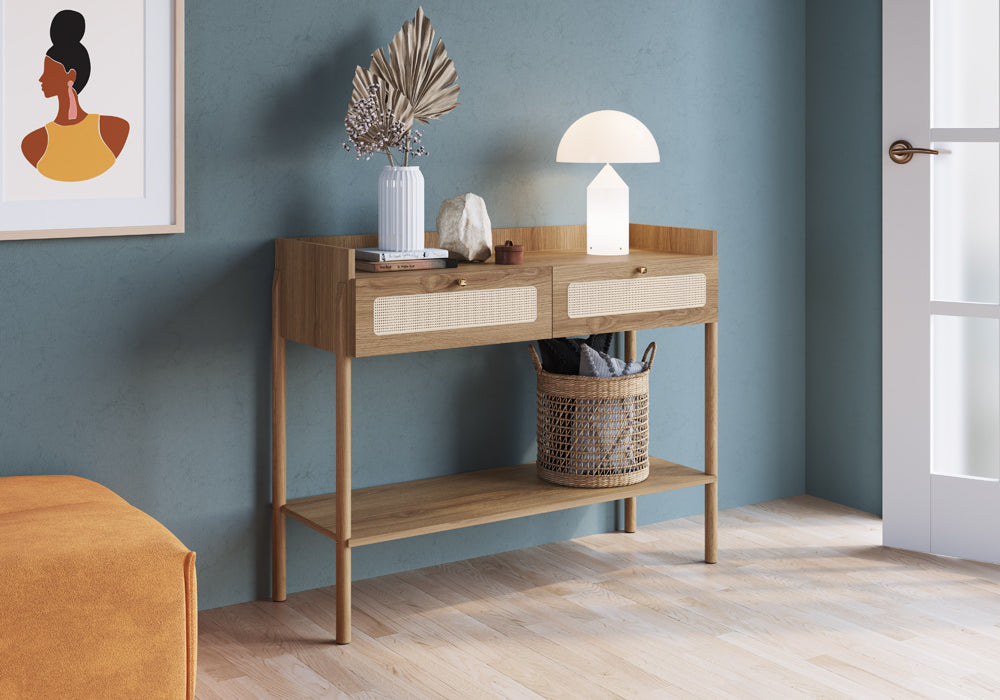 Consola Ananda - Beige y Madera - Tugow