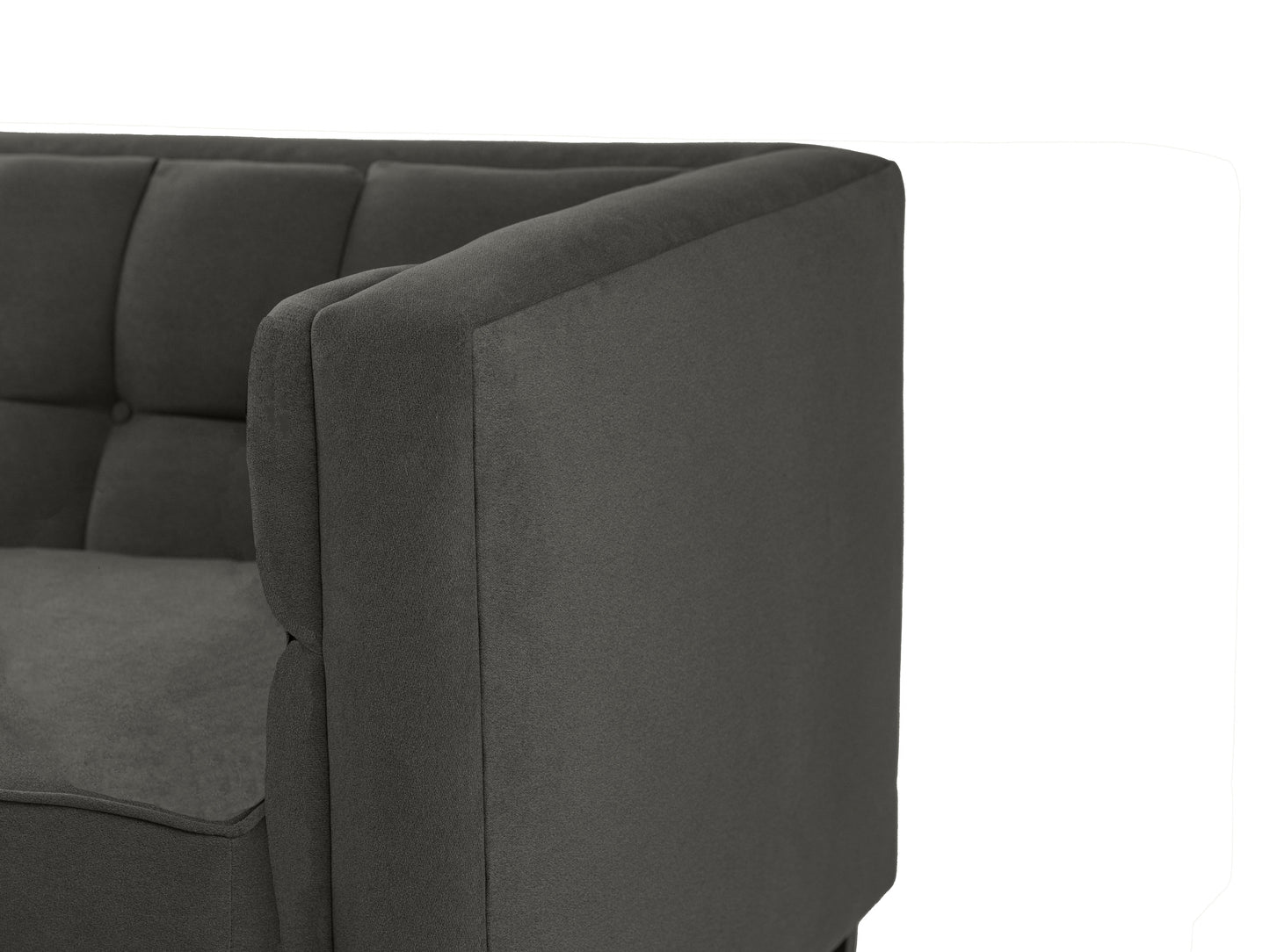 Sillón Tova- Tipo Gamuzado Gris Oxford