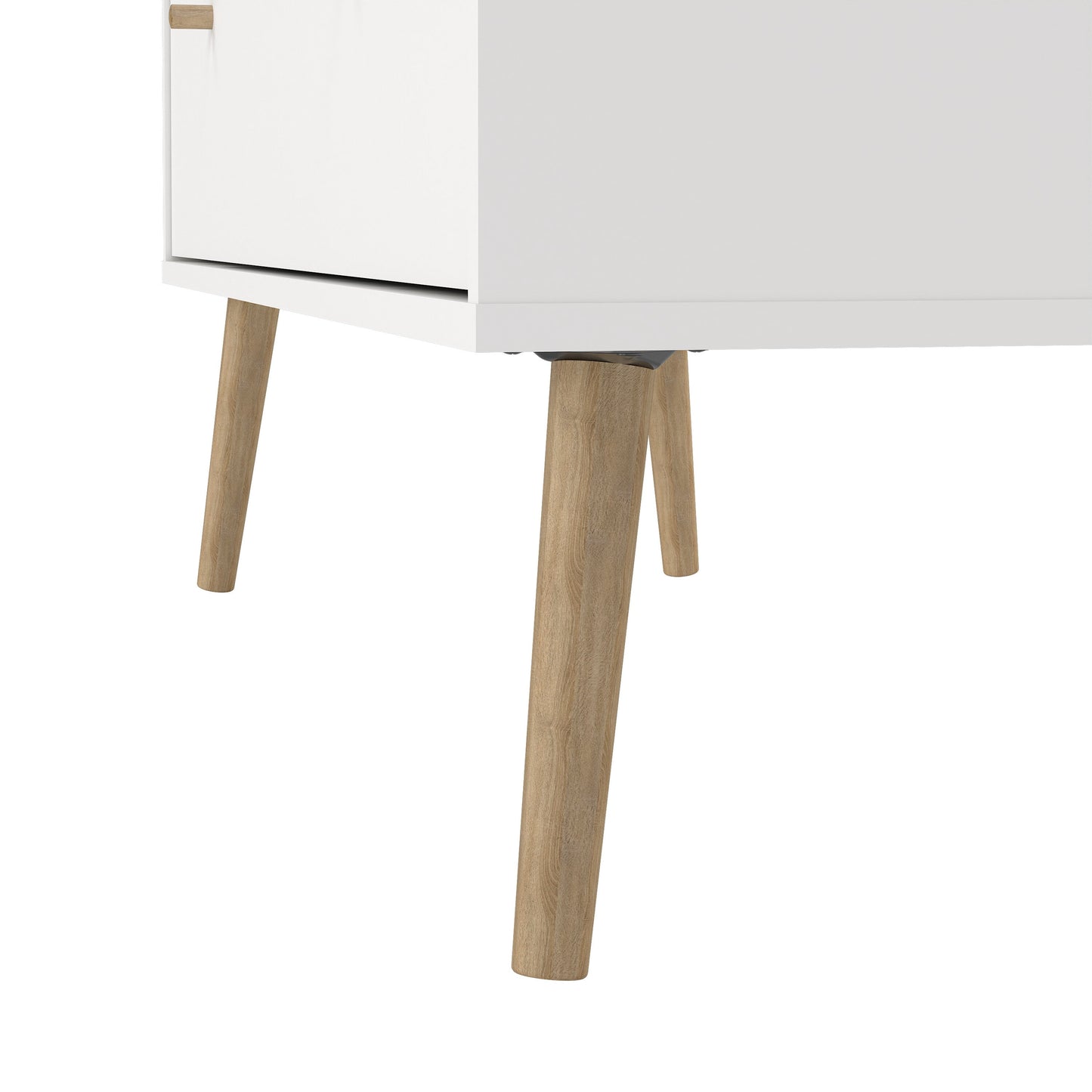 Cajonera Bodo - Blanco y Roble - Tugow