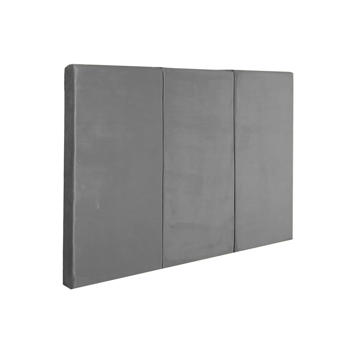 Juego de 3 paneles para cabecera modular matrimonial / queen size Lunaria - Gris Obscuro - Tugow
