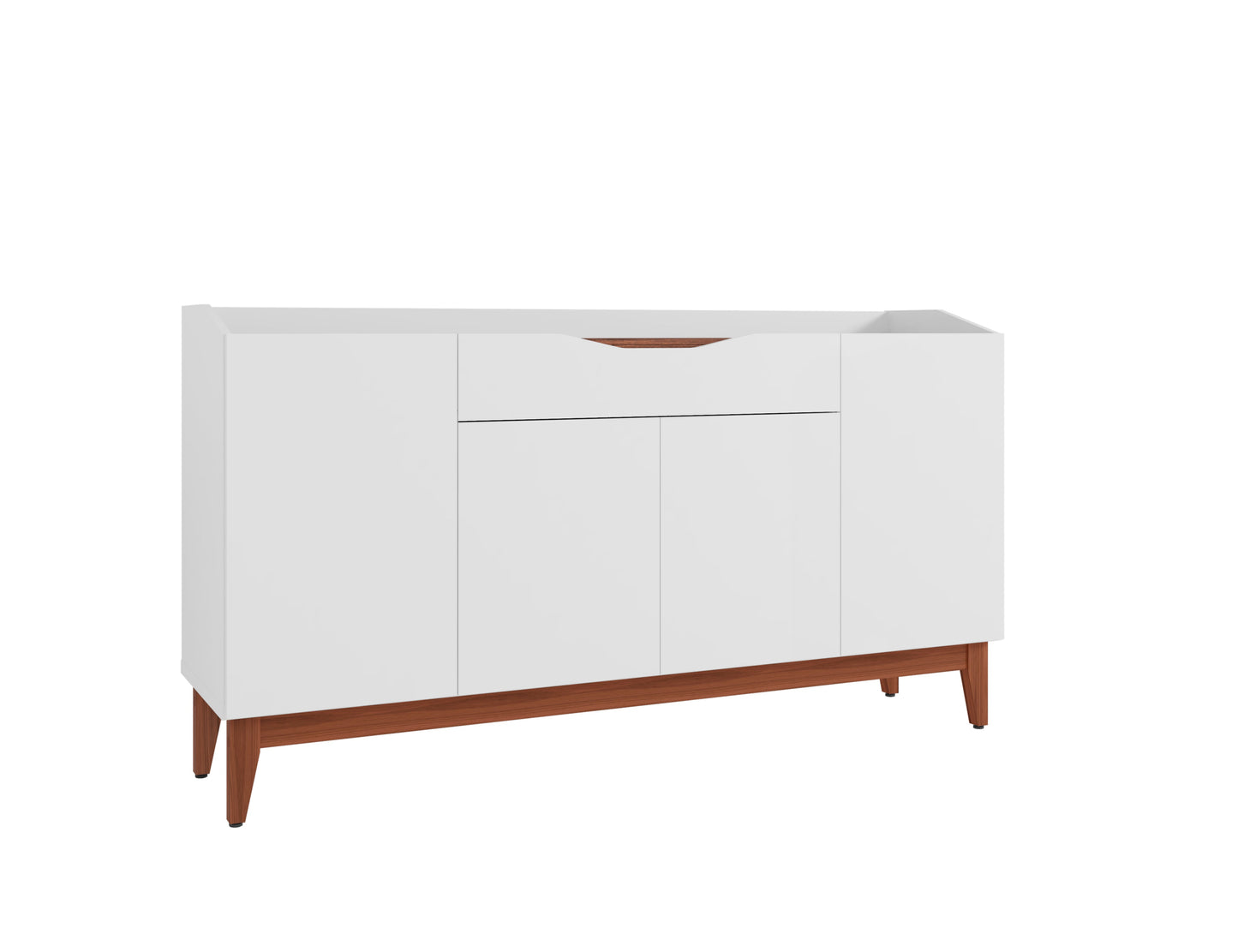Credenza Matisse - Blanco y Nogal - Tugow
