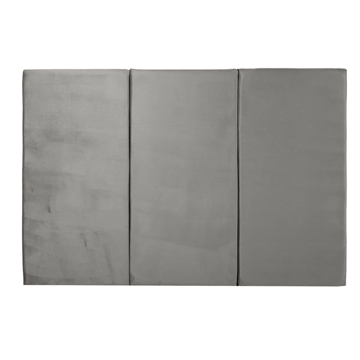 Juego de 3 paneles para cabecera modular matrimonial / queen size Lunaria - Gris Obscuro - Tugow