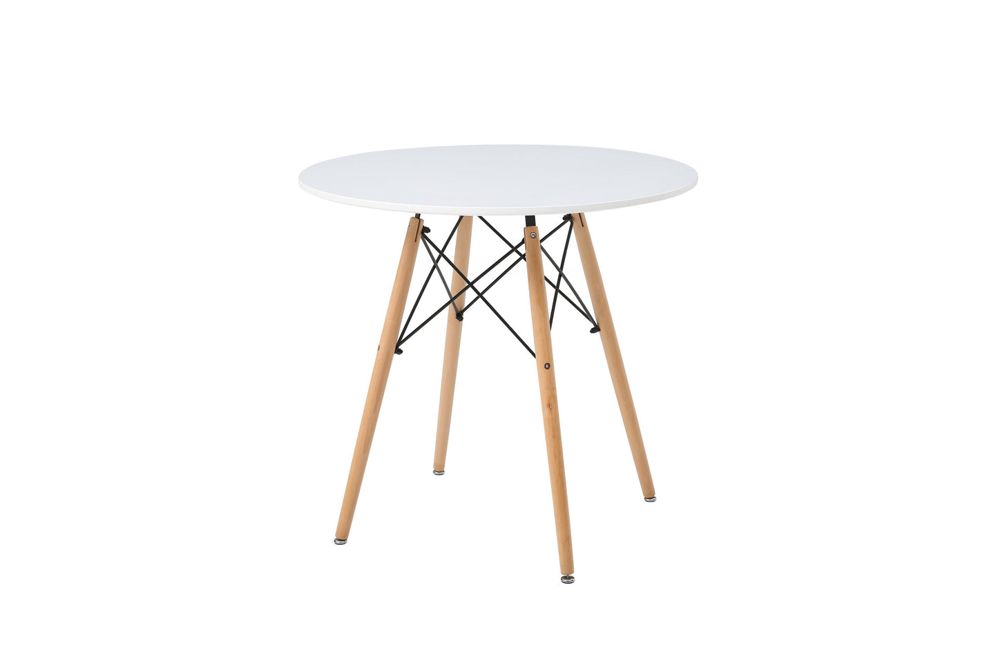 Comedor Munich con 4 sillas Oxford - Blanco y Gris - Tugow