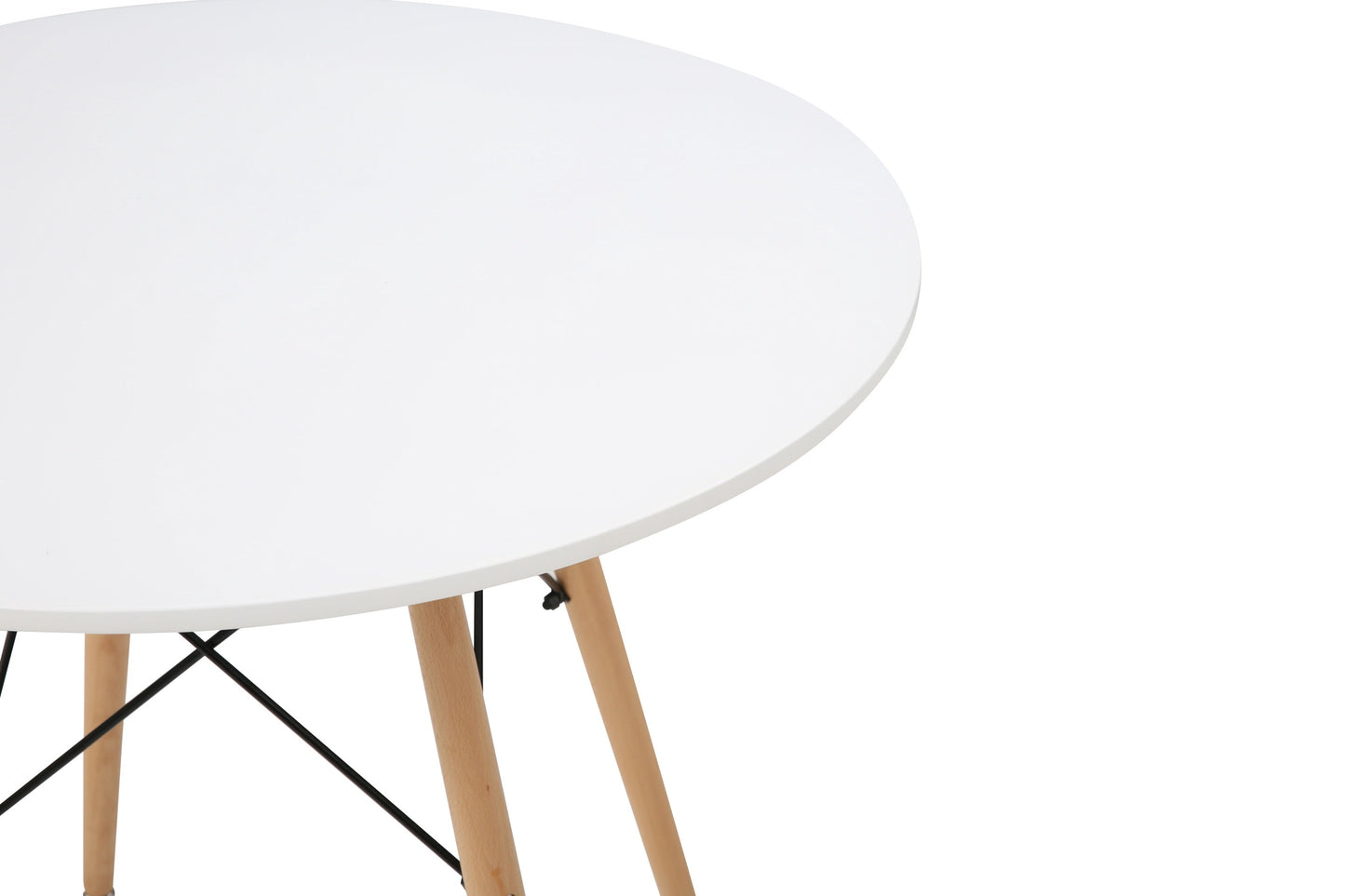 Comedor Munich con 4 sillas Oxford - Blanco y Gris - Tugow