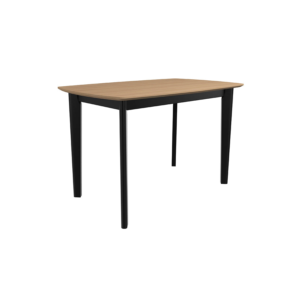 Comedor Aegon con 4 sillas - Negro, Madera, Gris - Tugow