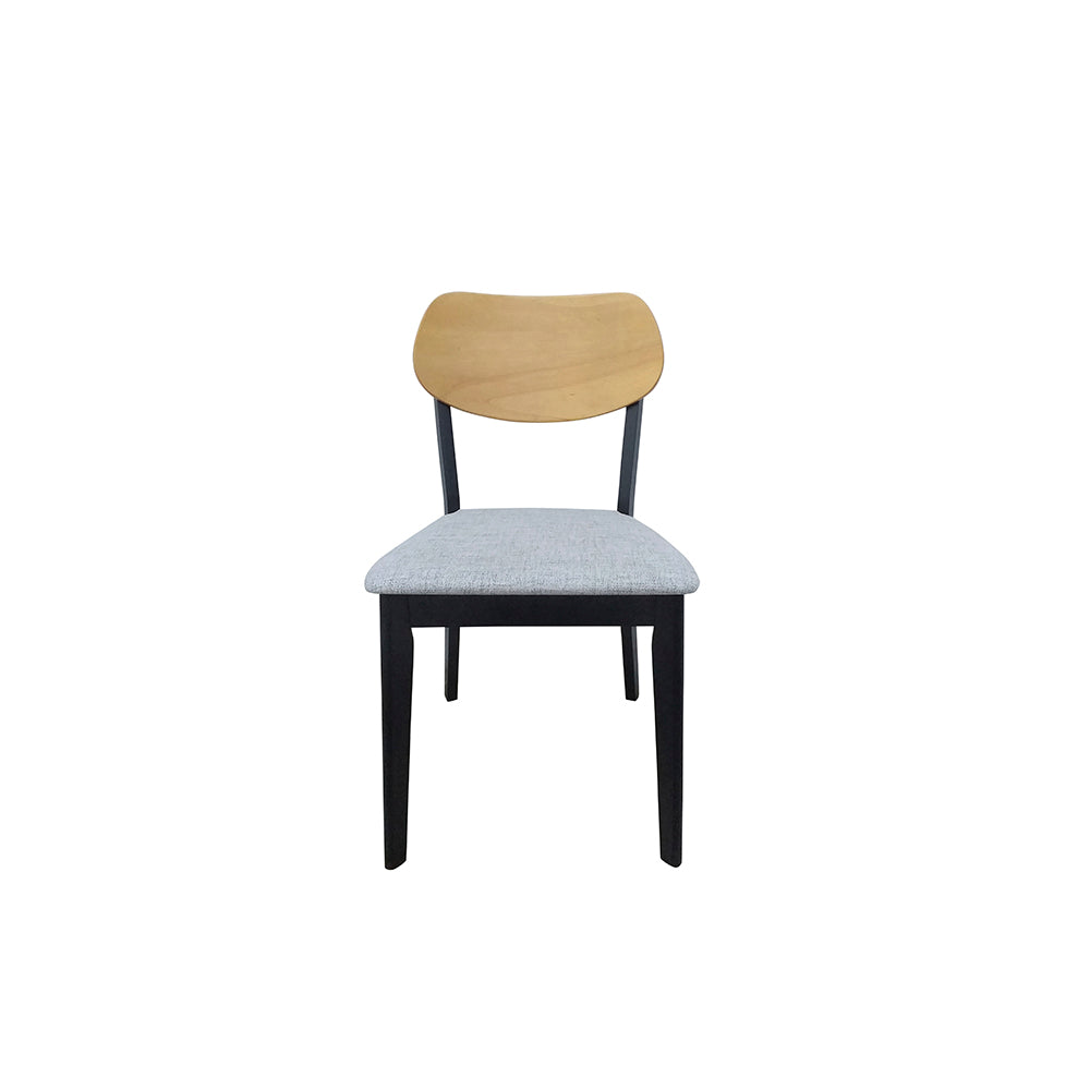 Comedor Aegon con 4 sillas - Negro, Madera, Gris - Tugow