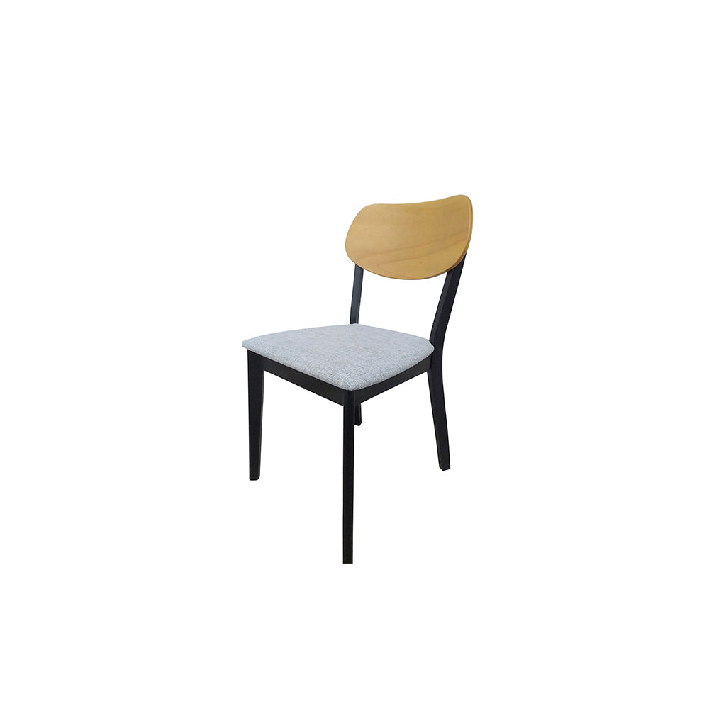 Comedor Aegon con 4 sillas - Negro, Madera, Gris - Tugow