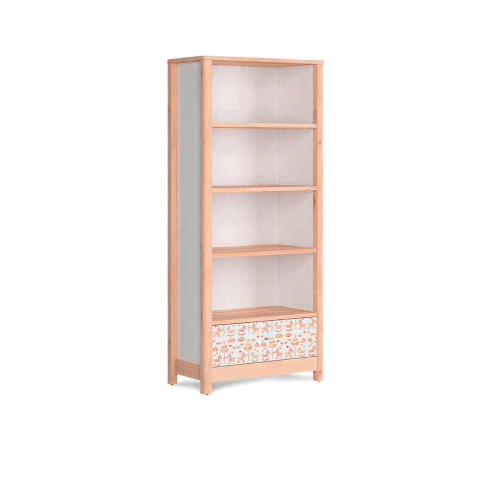 Librero Altair - Color Madera y Blanco - Tugow
