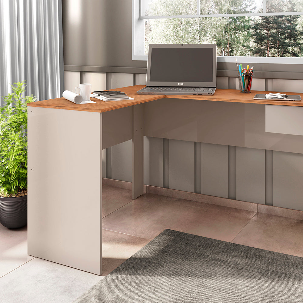 Escritorio Amalfitano - Beige y Roble - Tugow
