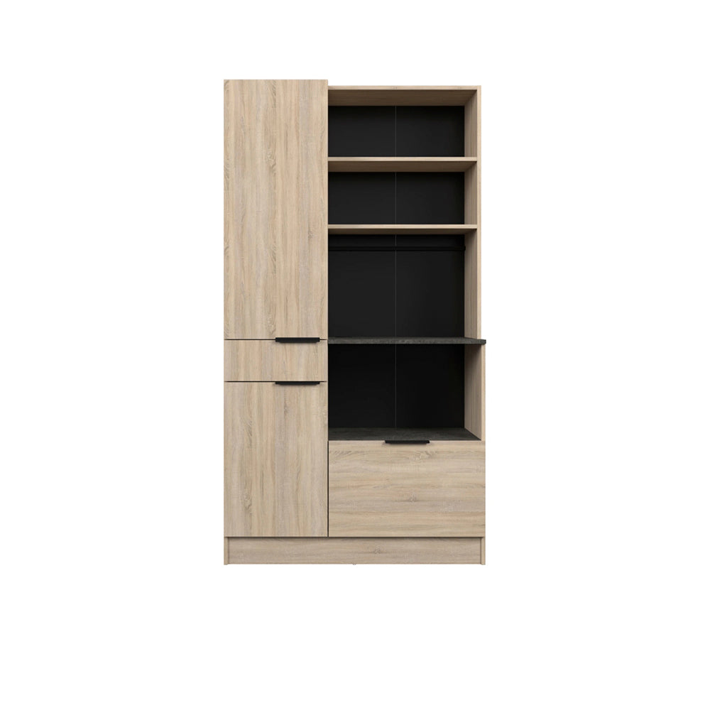 Alacena Amy - Roble y Negro - Tugow