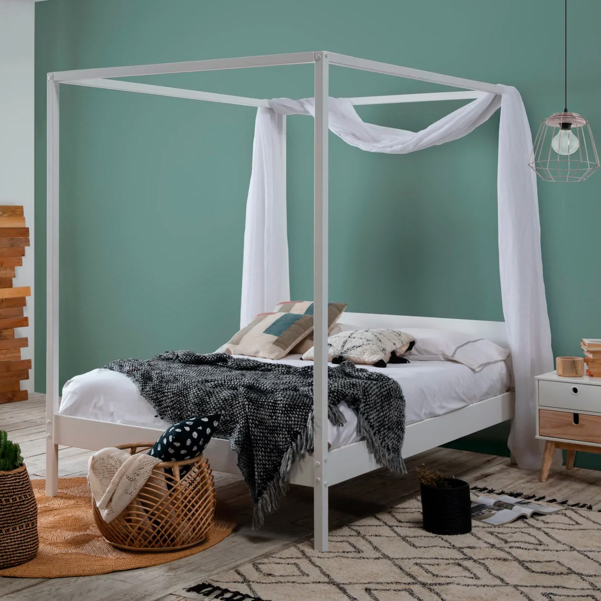 Cama Matrimonial Andria - Blanco - Tugow