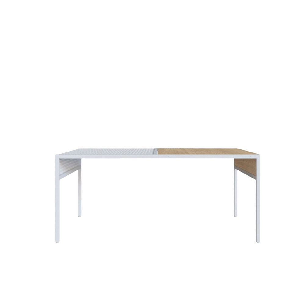 Mesa de centro Anurak - Blanco y Color Madera - Tugow