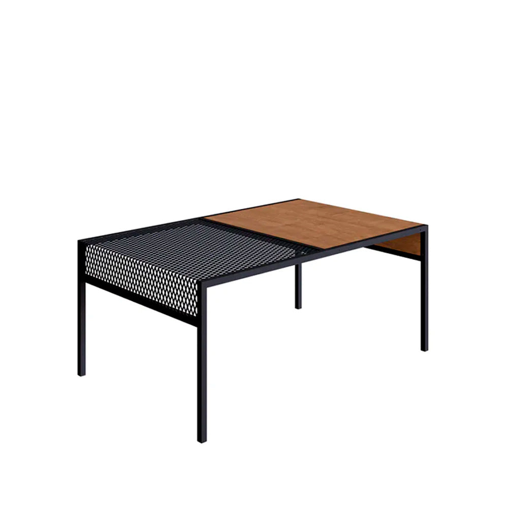Mesa de centro Anurak - Negro y Color Madera - Tugow