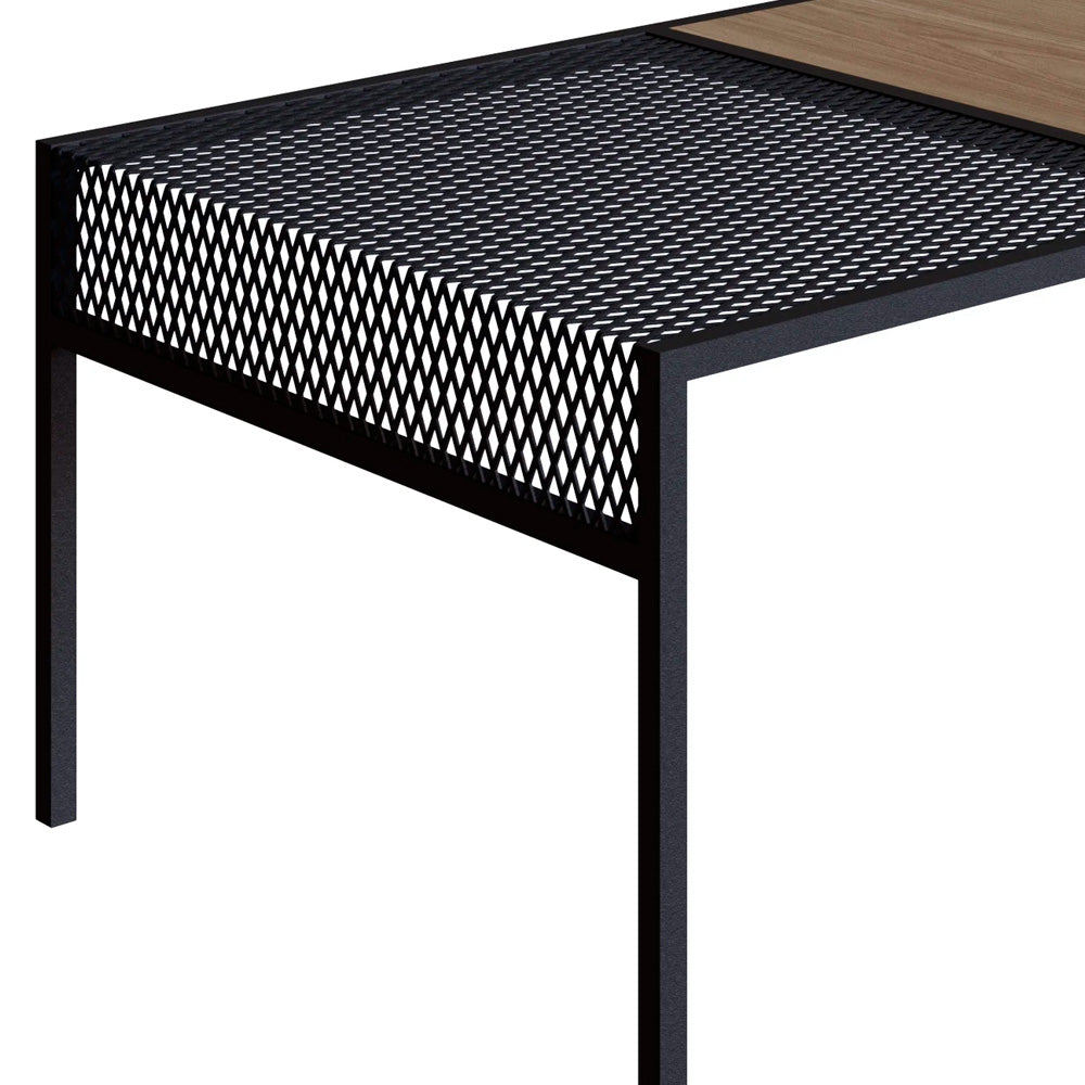 Mesa de centro Anurak - Negro y Color Madera - Tugow