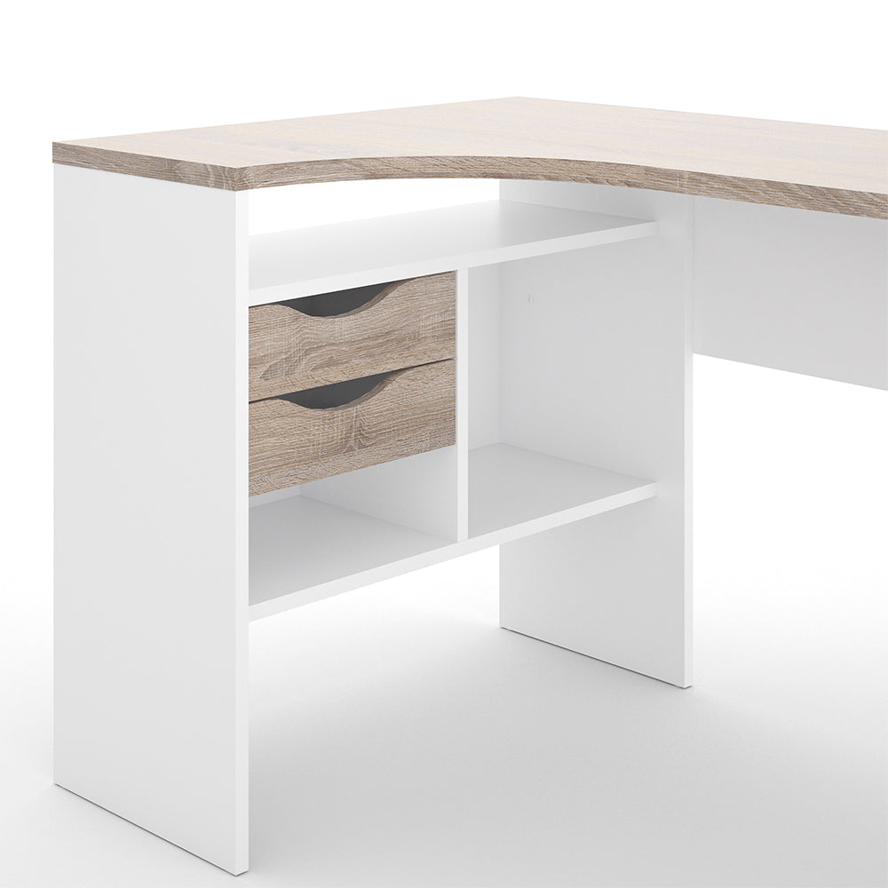 Escritorio Aramis - Color Madera y Blanco - Tugow