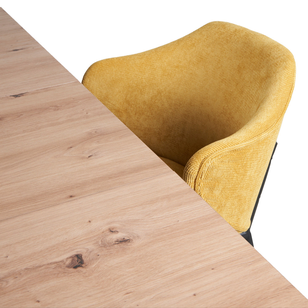 Mesa Aran Madera con 4 Sillas Suanna Mostaza - Tugow