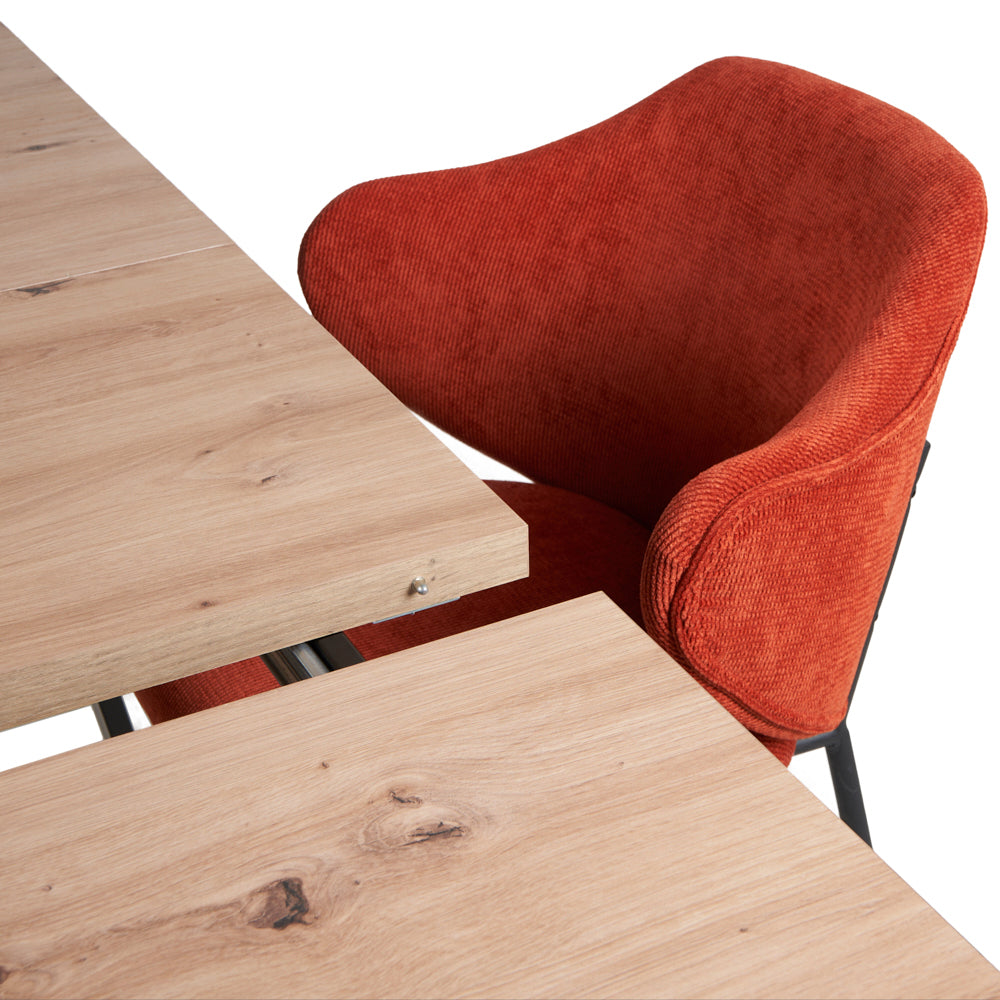 Mesa Aran Madera con 4 Sillas Suanna Roja - Tugow