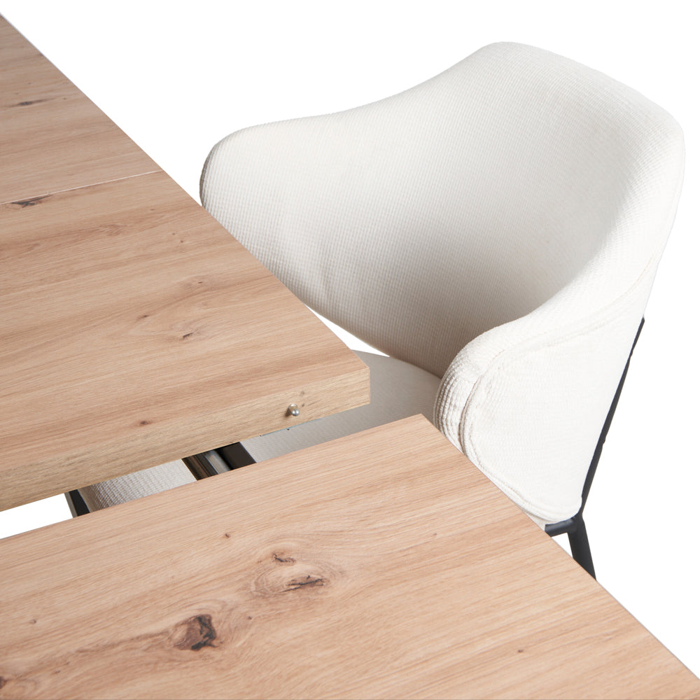 Mesa Aran Madera con 4 Sillas Suanna Beige - Tugow