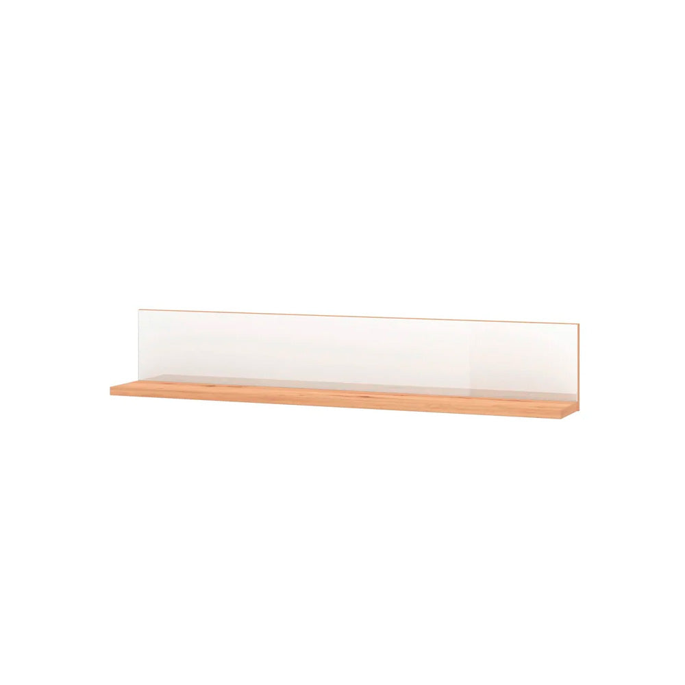 Repisa Asteria - Blanco Brillante y Color Madera - Tugow