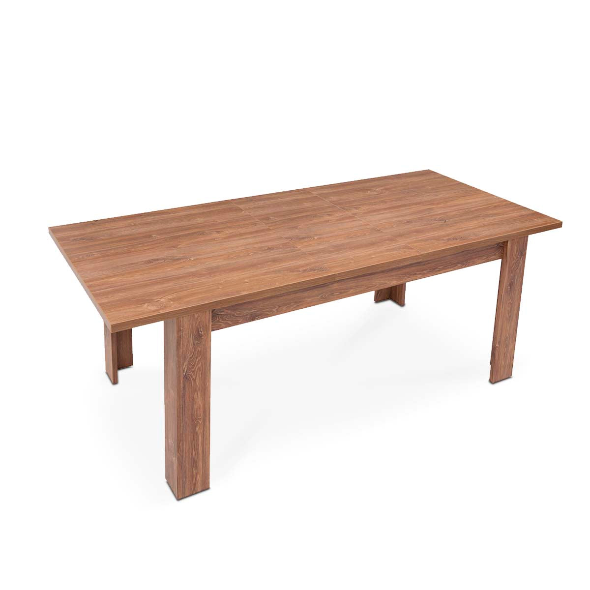 Mesa roble cognac con 2 extensiones incluidas - Tu Gow