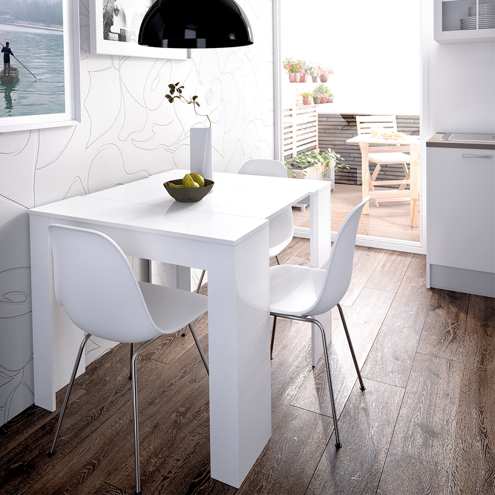 Mesa de comedor extensible Bahia - Blanco - Tugow