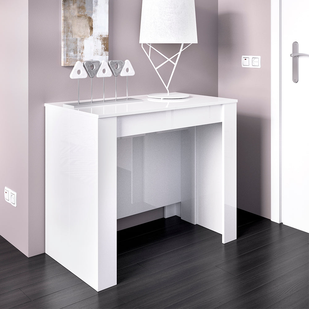 Mesa de comedor extensible Bahia - Blanco - Tugow