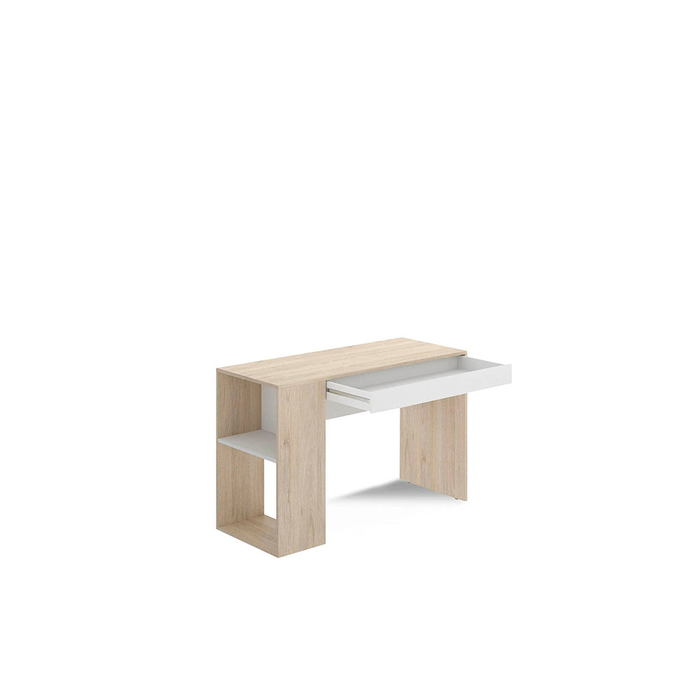 Escritorio Bartoli - Color Madera y Blanco - Tugow