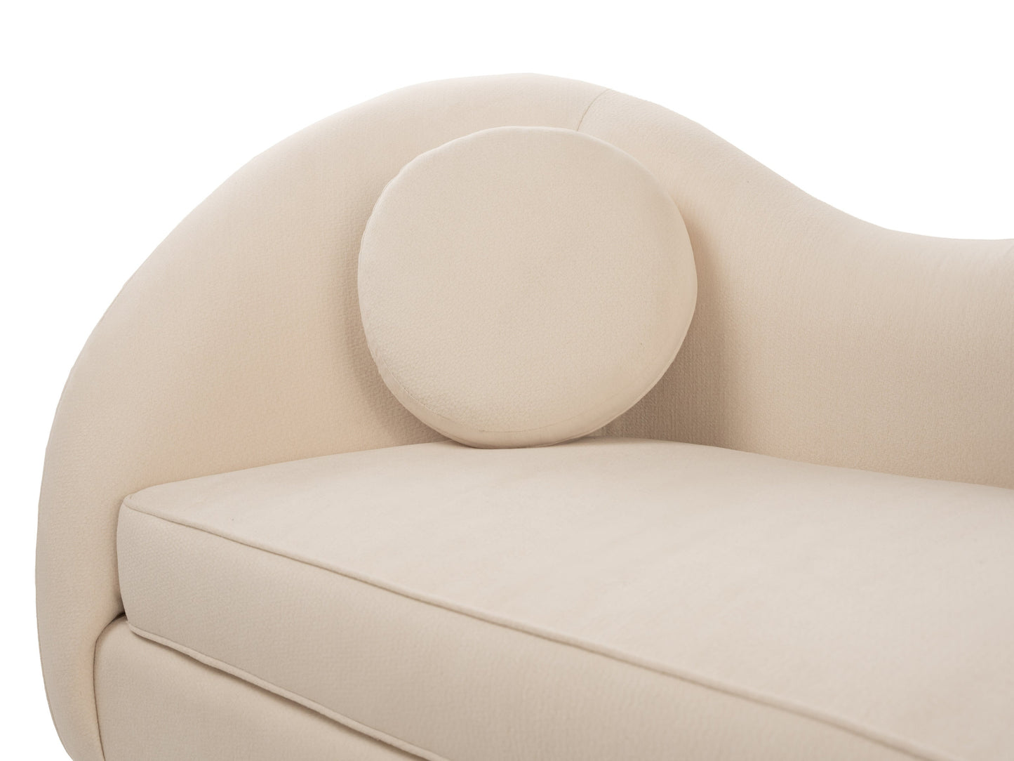Sofá de 2 plazas Giulia - Chenille Crema