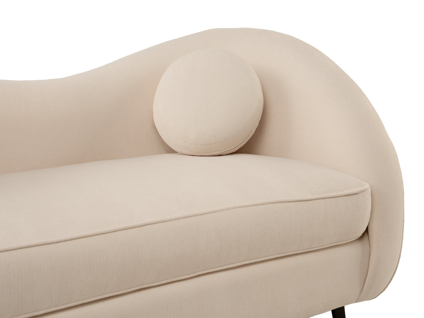 Sofá de 2 plazas Giulia - Chenille Crema