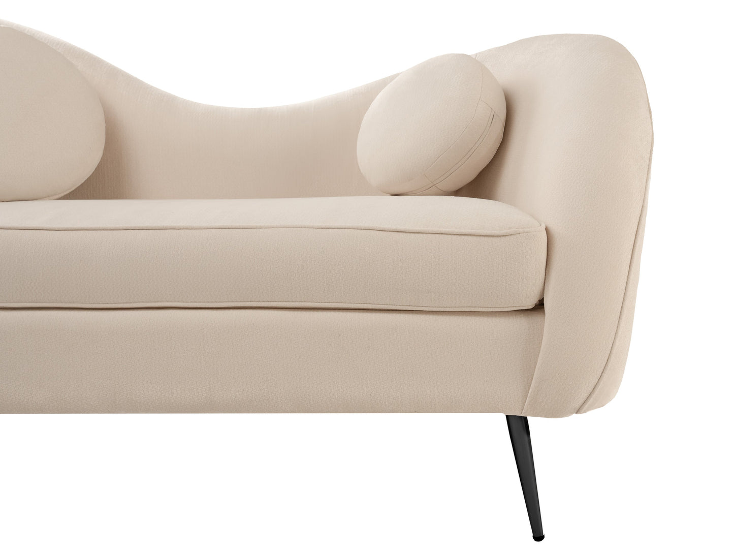Sofá de 2 plazas Giulia - Chenille Crema
