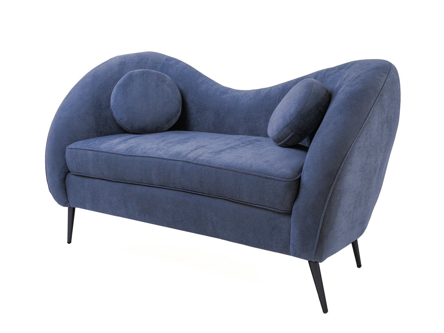 Sofá de 2 plazas Giulia - Chenille Navy