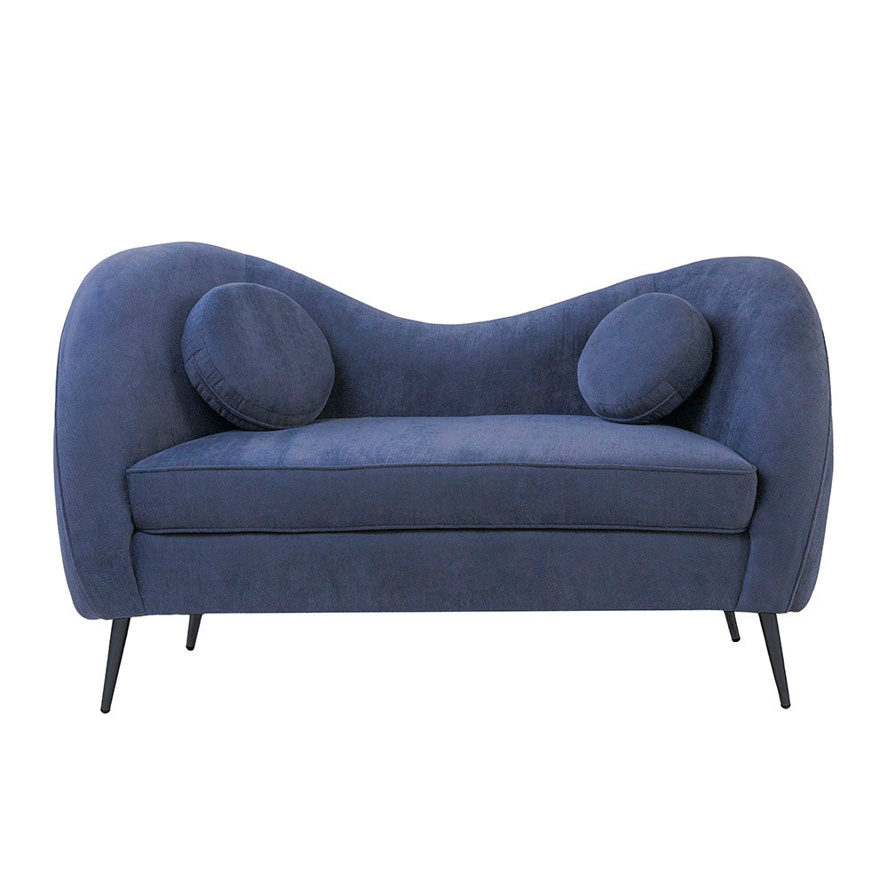 Sofá de 2 plazas Giulia - Chenille Navy