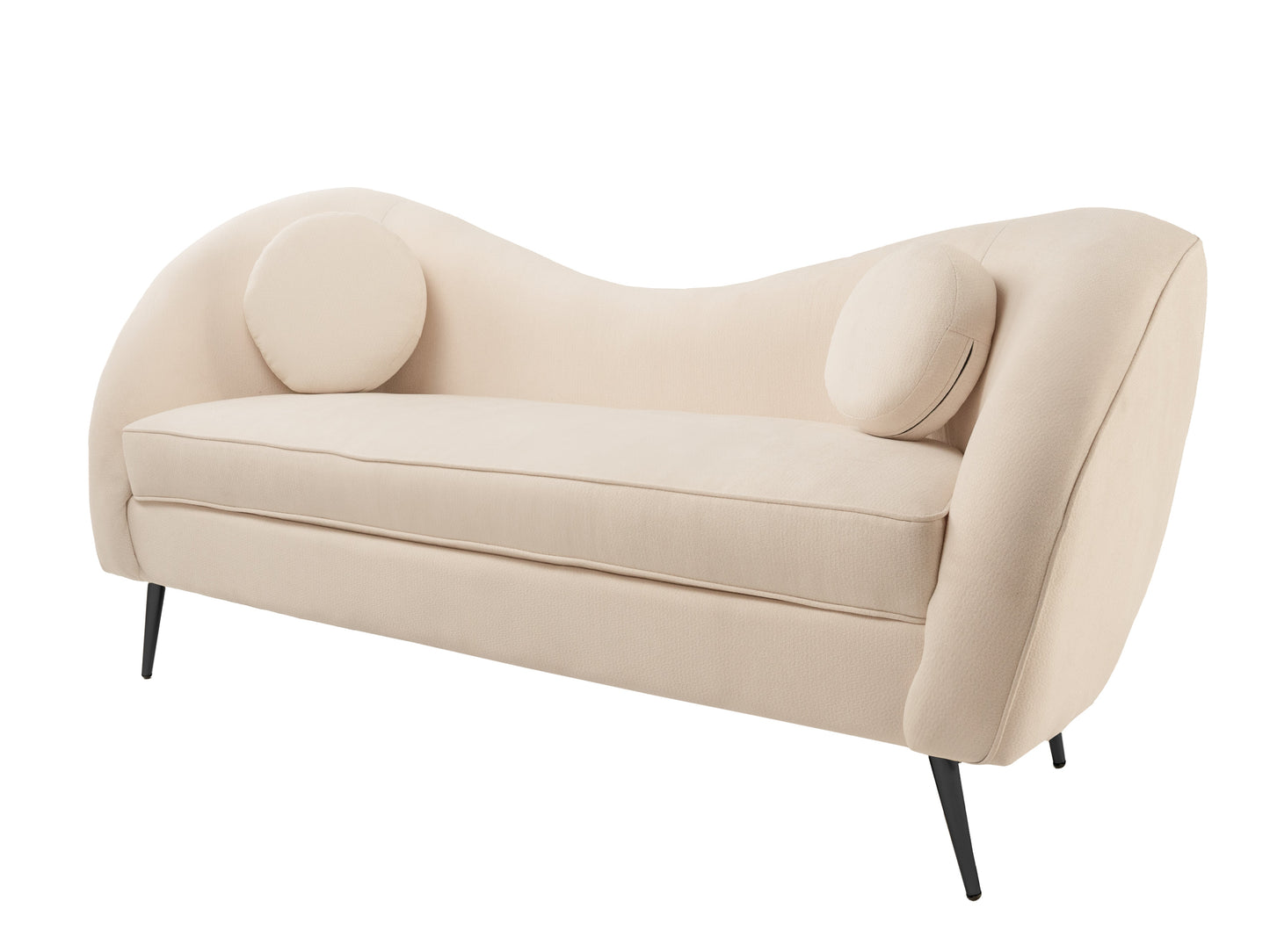 Sofá de 3 plazas Giulia - Chenille Crema