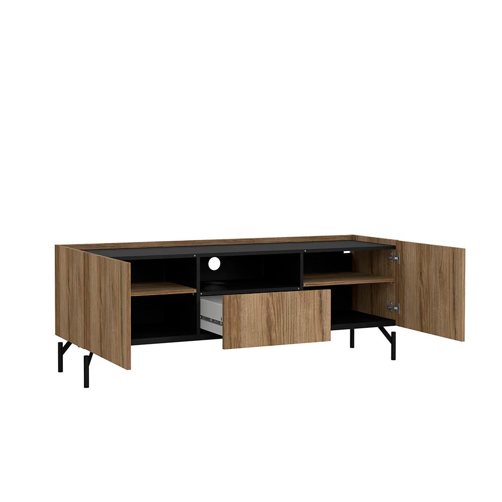 Mueble para TV Bergen- Roble y Negro - Tugow