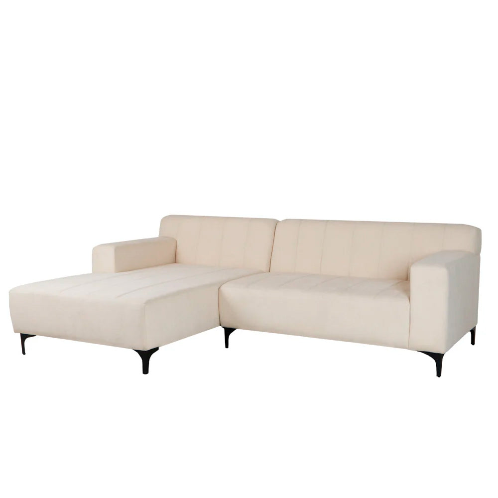 Sofá escuadra Izquierda Blumen Beige - Tugow