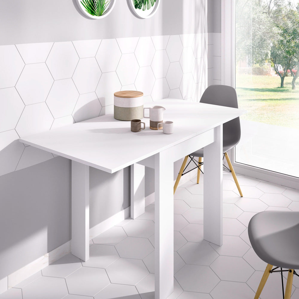 Mesa auxiliar extensible Bok - Blanco - Tugow