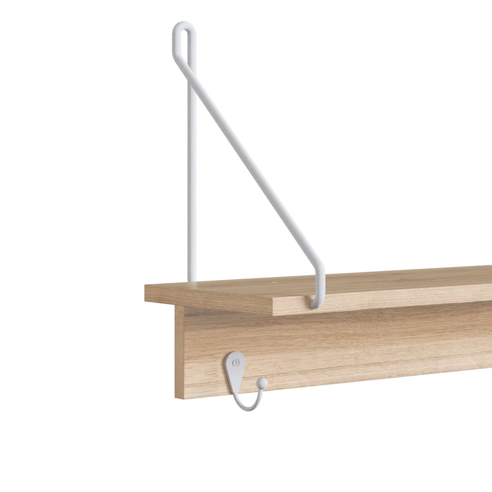 Repisa decorativa Boon - Blanco y Color Madera - Tugow
