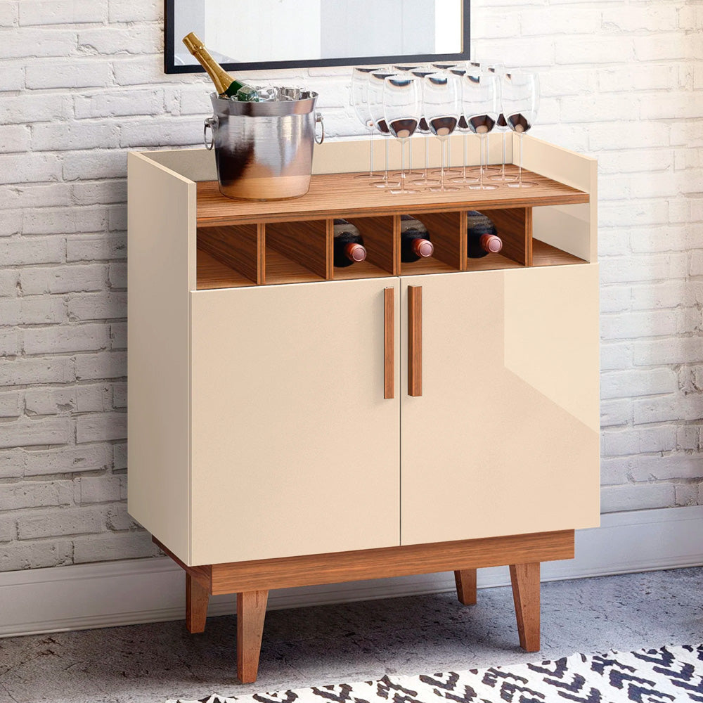 Bar Borovia - Beige y Nogal - Tugow