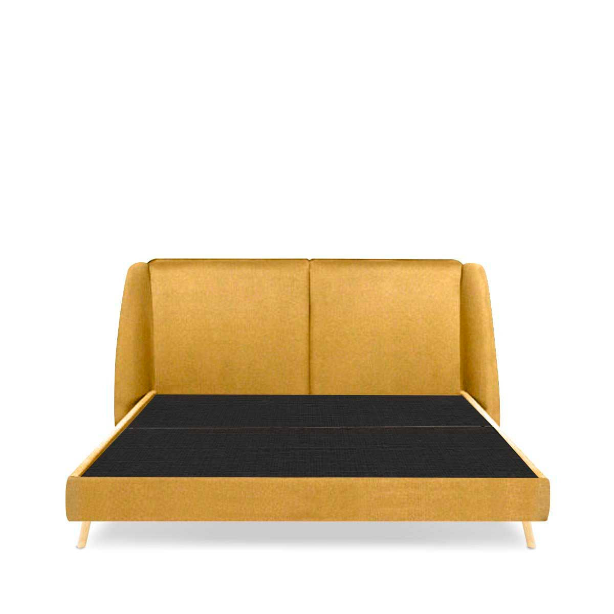 Cama matrimonial Brent - Mostaza - Tu Gow
