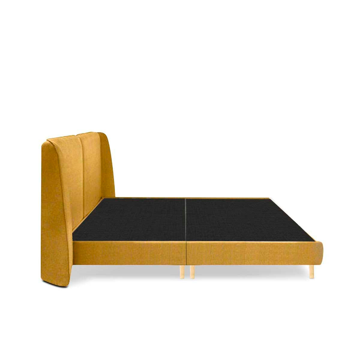 Cama queen Brent - Mostaza - Tu Gow