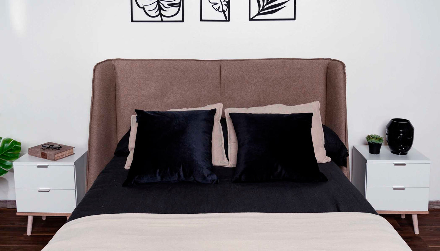 Cama matrimonial Brent - Caqui - Tu Gow