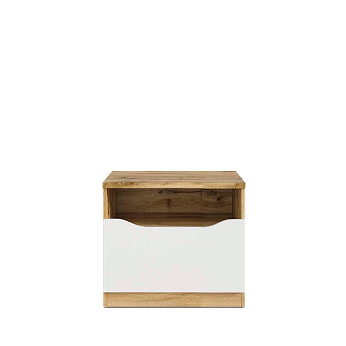 Buró Breslavia - Color Madera y Blanco Brillante - Tu Gow