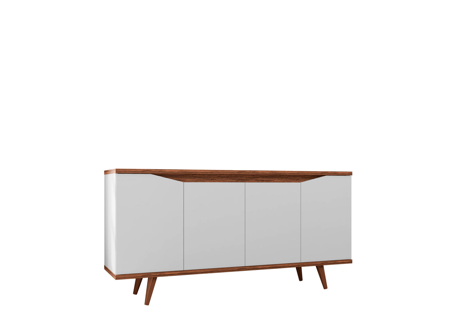 Credenza Ravello - Blanco y Nogal Claro - Tugow